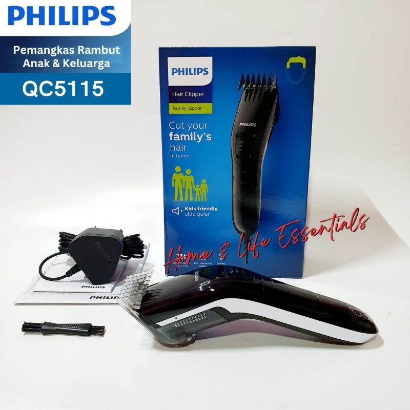 Hair Clipper Anak Philips QC5115 Kids Friendly Pencukur Rambut Anak &amp; Dewasa Philips Hairclipper