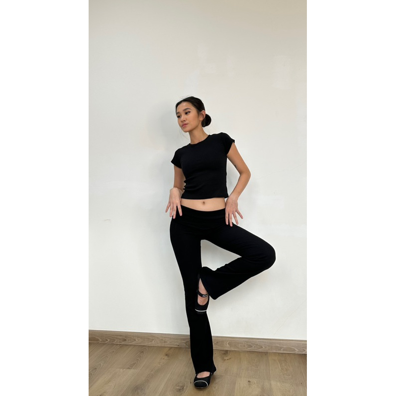 HerPalais Rue Set | Celana Cutbry | Celana Kulot | Kaos | T-Shirt