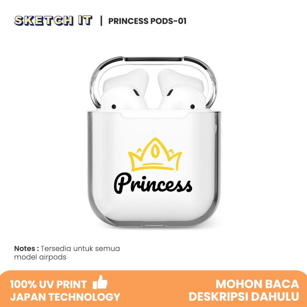 Airpods Case Gen 1 2 3 Airpods Pro Casing Airpods Pro 2 Prince Princess Pods