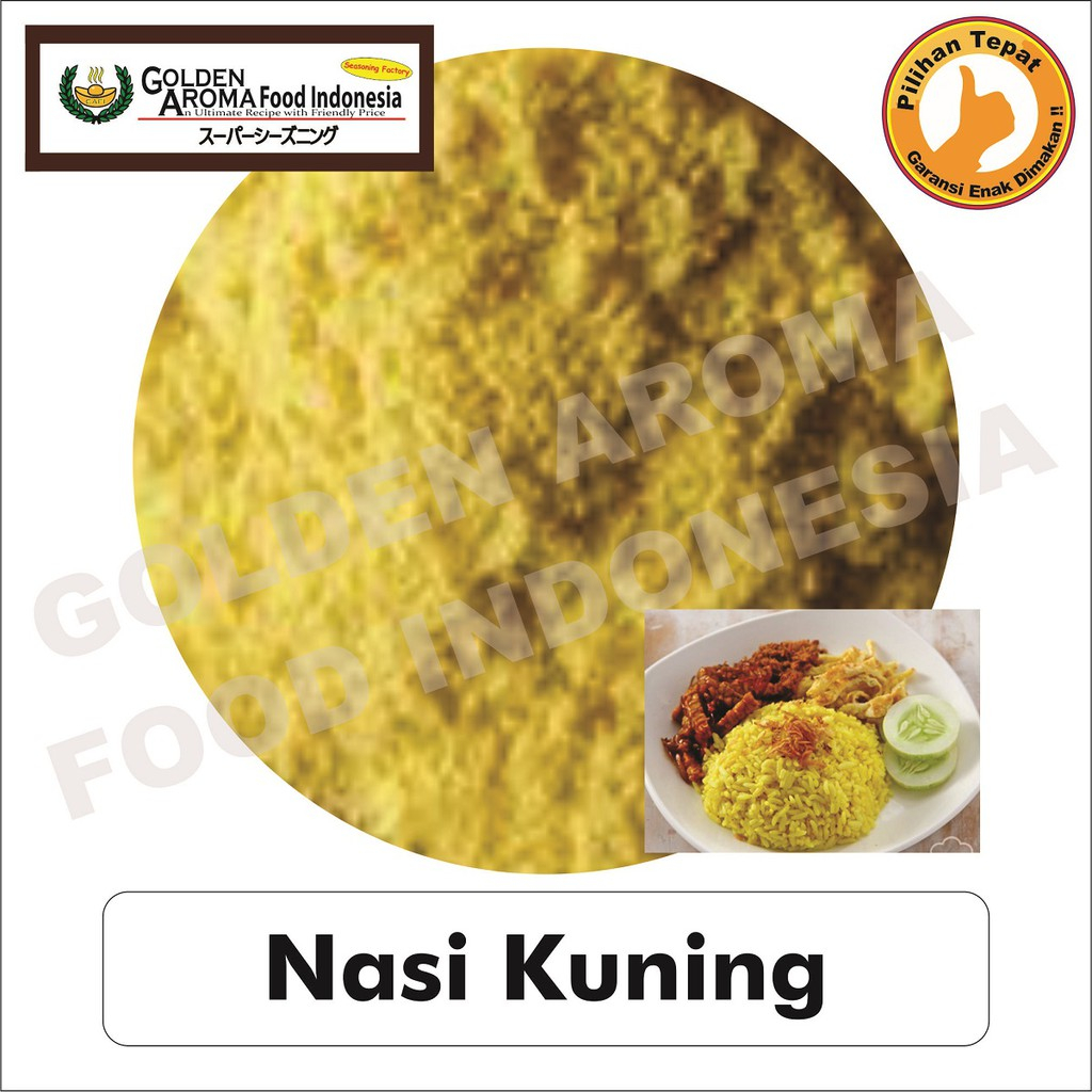 

Bubuk Tabur Instan Rasa Nasi Kuning 250 gram Bumbu Masak Aneka Serbaguna Yellow rice 250Gr Seasoning Powder 1/4Kg Instant Enak Murah Halal Penyedap Rempah Spices Masakan Bahan Siap pakai