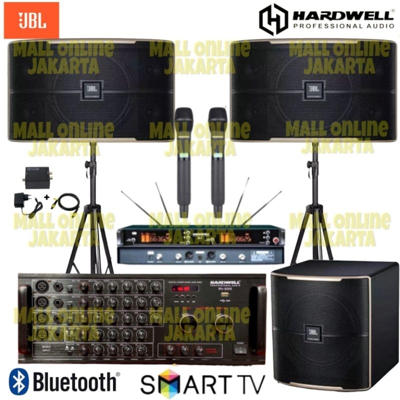 Paket karaoke jbl 10 inch sound system rumah premium subwoofer aktif jbl pasion12 12 inch