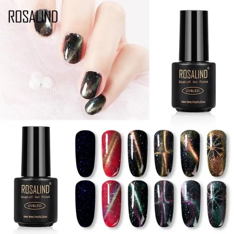 ROSALIND Cat Eye Series Gel Nail Polish UV LED / Cat Kuku Gel / Kutek