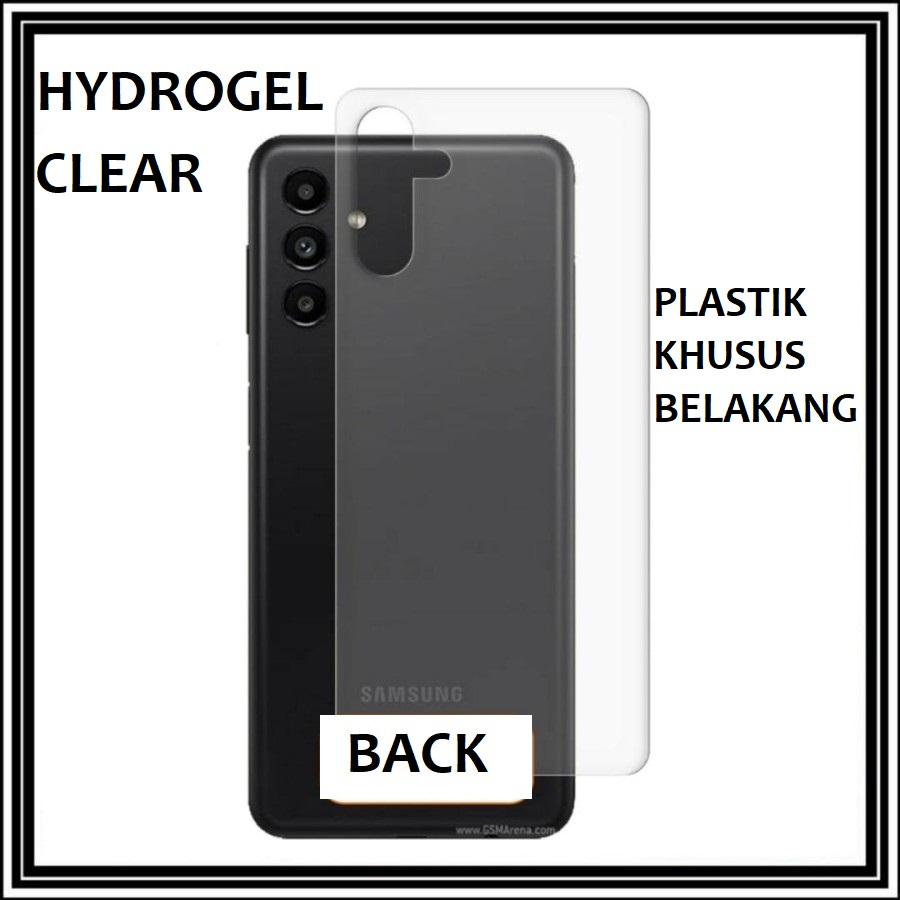 SAMSUNG M14 5G M33 5G M53 5G A22 LTE A04 A04S ANTI GORES HYDROGEL BELAKANG CLEAR BENING PLASTIK MIKA BACK JELL SKIN GARSKIN ANTI JAMUR SAMSUNG M53 5G