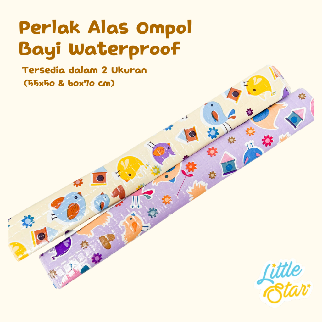 Perlak Bayi Waterproof Karet Anti Air Alas Ompol Baby Motif Karakter