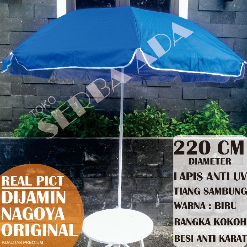 Payung Tenda / Payung Jualan Jumbo Anti UV Nagoya/Osaka Dijamin Original (220cm)