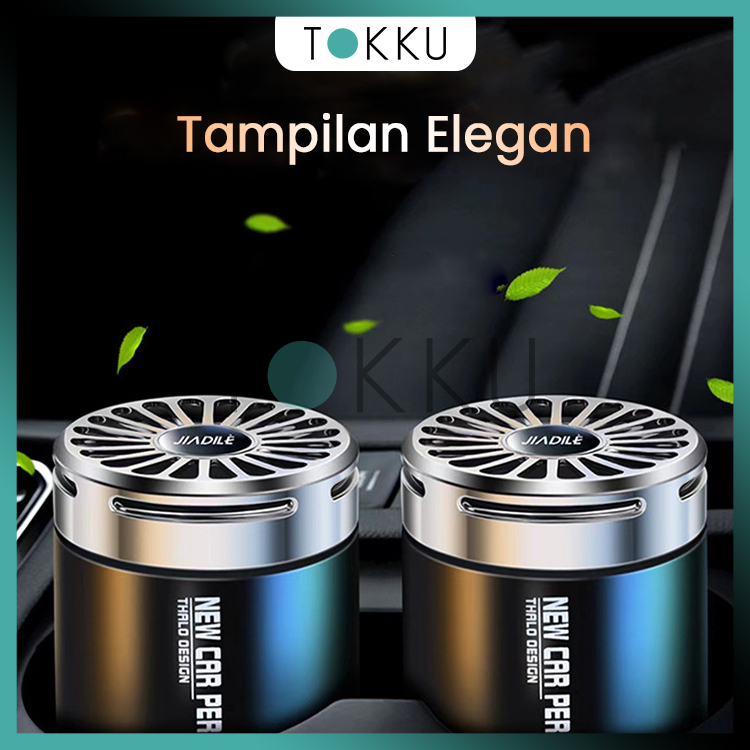 TOKKU Parfum Mobil Pengharum Mobil / Ruangan / Universal 140gram Botol Warna Hitam Awet Segar Model Terbaru