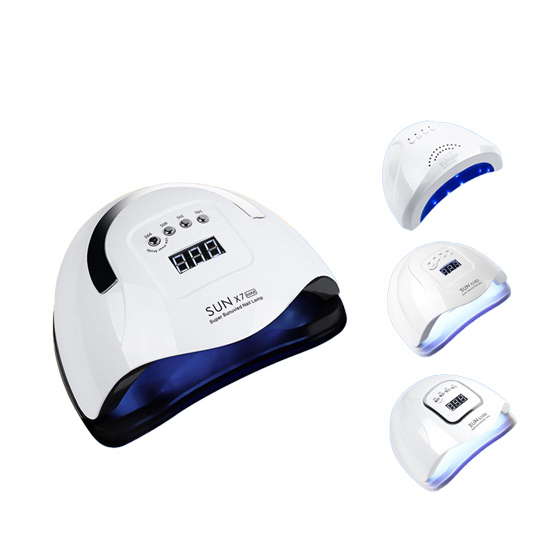 Bisa COD Alat Kecantikan Pengering Kutek Kuku UV LED Nail Dryer - SUN X5 X7 Plus pemanas gel 48W/120W/150W/180W untuk pengeringan gel kukuBisa