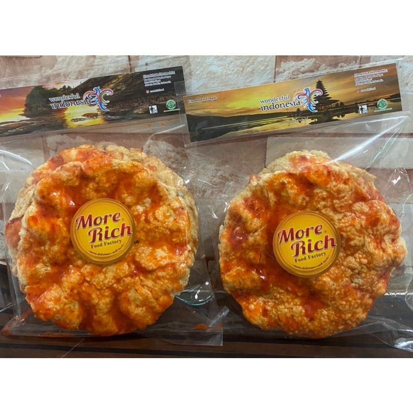 

Emping Balado Pedas Melinjo - MORE RICH - 1 Pcs ( isi 3-4) - Pedas Enak Sedap Mantap murah