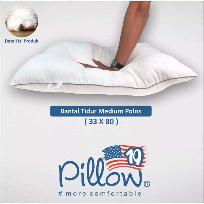 109 Pillow - Bantal Guling Tidur Hotel Uk Medium - 100% isi SILICON murni tanpa campuran