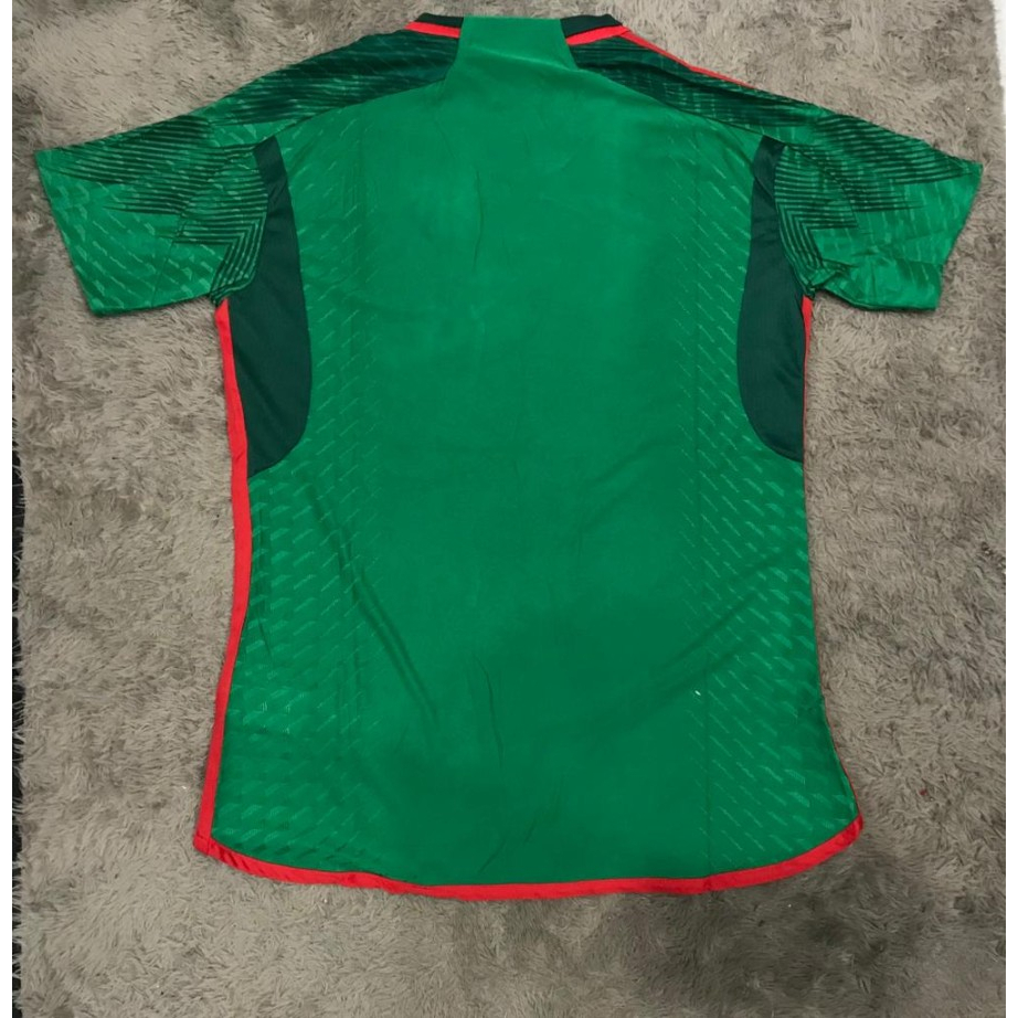 Jersey bola mexico home player issue 2022 - 2023 grade ori import