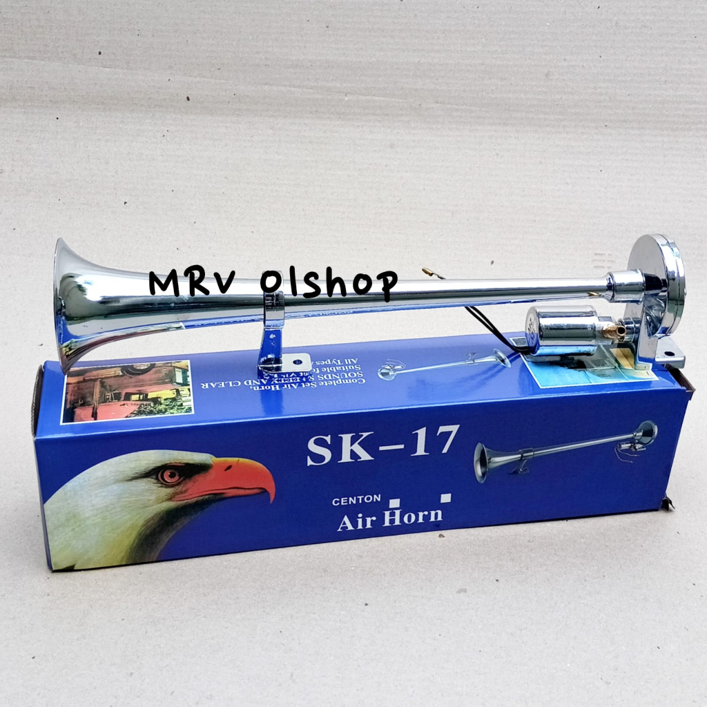 Klakson Angin / Air Horn 1 Corong Terompet Untuk Mobil Truk 12 / 24 V