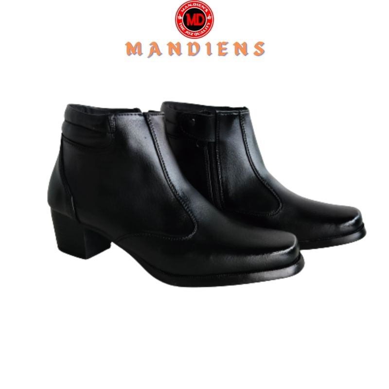 MANDIENS Sepatu PDLSUS Pdh Wanita - Sepatu pdh Polwan Secwan Dishub Boots Hijab Boots Wanita - Sepatu Kerja Wanita