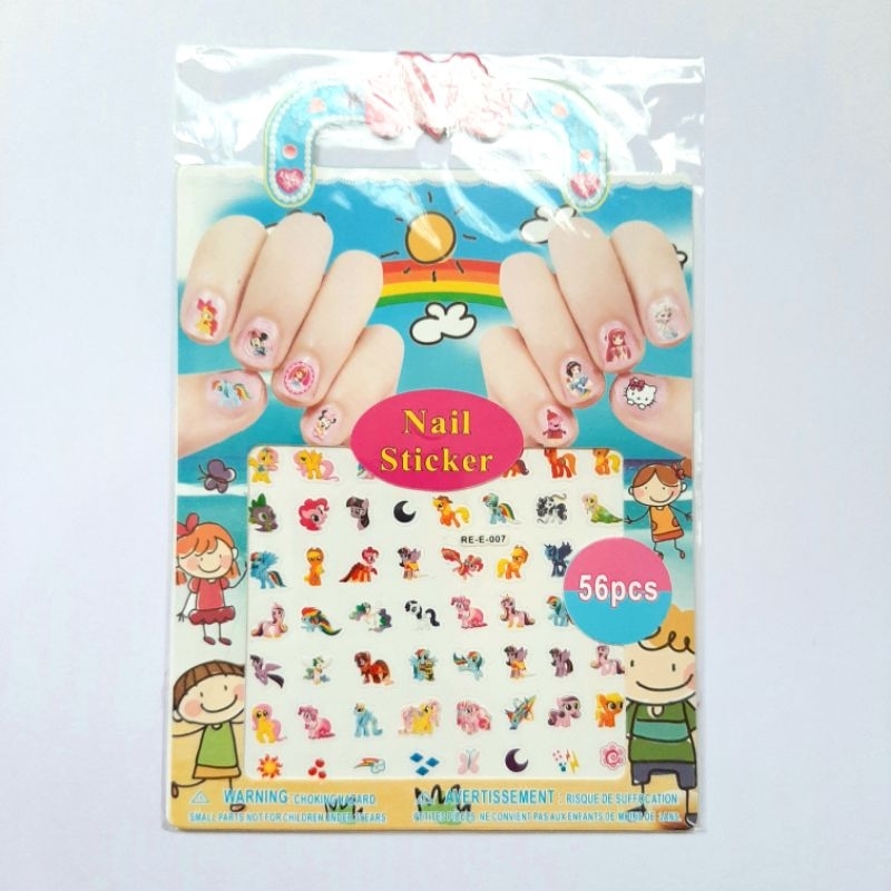 kids nail art stiker kuku anak mainan sticker