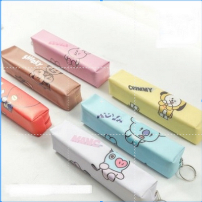 

Pencil Case/Kotak Pensil BTS/ BT21 model kotak bahan kulit sintetis
