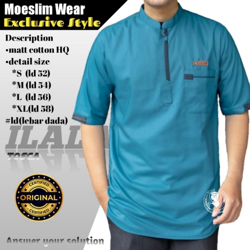 BAJU KOKO PENDEK MODEL TERBARU KURTA ARSYAD KEKINIAN KEMEJA KOKO LENGAN PENDEK POLOS TERLARIS PUTIH 