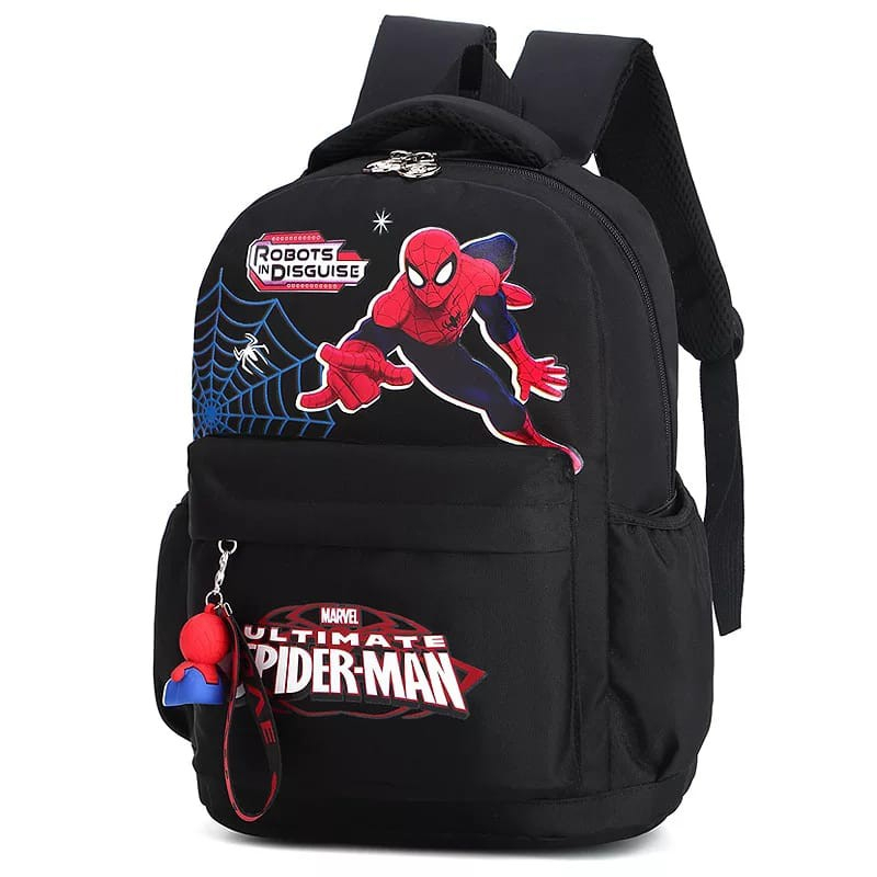 Spiderman - Tas Anak Sekolah anak laki-laki tas sekolah anak sd tk smp laki-laki murah New Baru Ori FREE KAOS KAKI