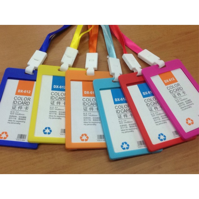 JT - 1 SET GANTUNGAN NAMETAG TALI KARTU AKSES KANTOR MRT BUSWAY LANYARD CARD HOLDER / Tempat Id Card Holder Name Tag Plus Lanyard 1cm Set Casing Id Card Holder Set Plus Tali Id Card Frame