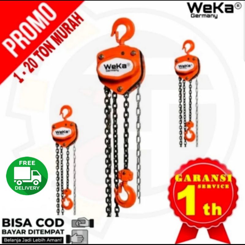 CHAIN BLOCK 1 TON 5 MTR WEKA GERMANY