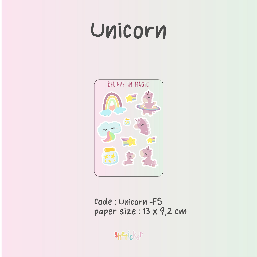 

Unicorn Fun Sticker