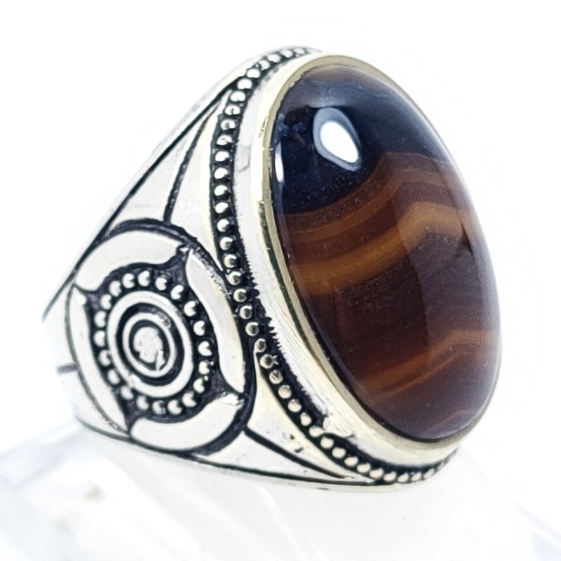 BATU CINCIN JUNJUNG DERAJAT NATURAL PICTURE AGATE KODE 02517