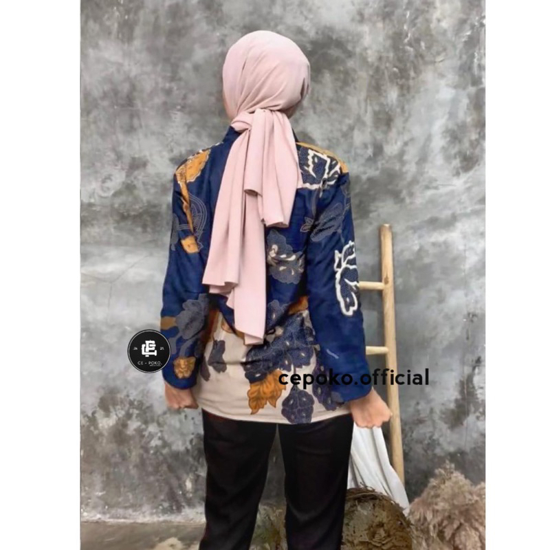 BAJU BATIK WANITA MODERN MONALISA GENES M,L,XL asli PEKALONGAN