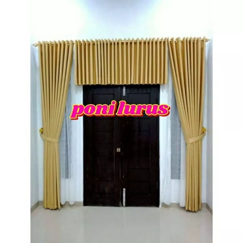 Poni Gorden Senja Murah Bahan Blackout Import Polos