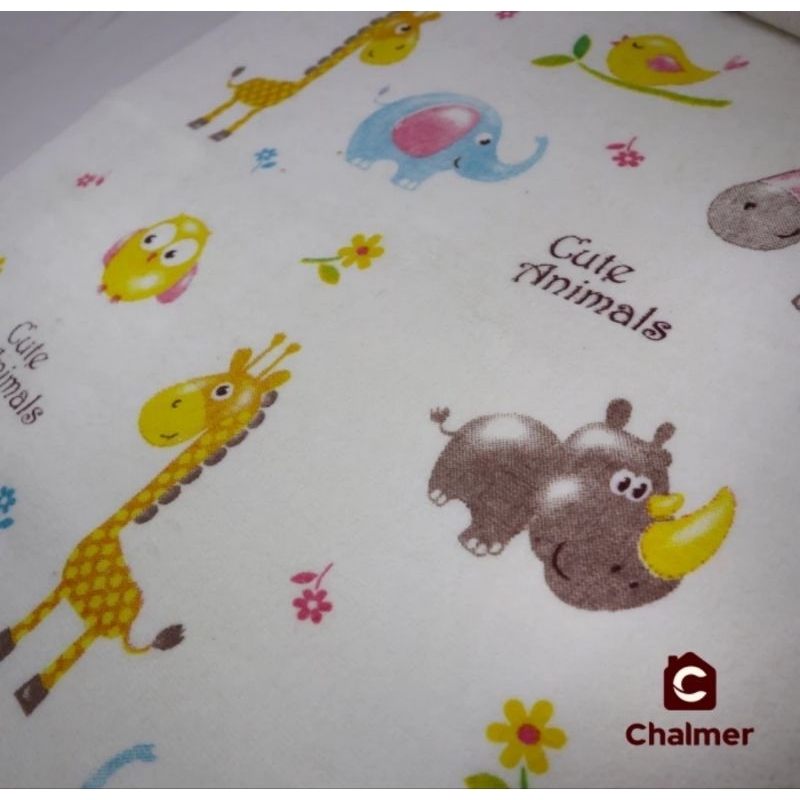 Handuk Bayi Chalmer Handuk Anak Lembut Print Karakter Ukuran 60 x 120