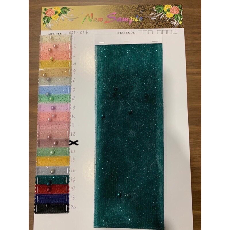 {PREMIUM} PEARLS TULLE GLITTER TILE MUTIARA GLITTER IMPORT POLOS TANPA MOTIF TERMURAH KAIN TULLE