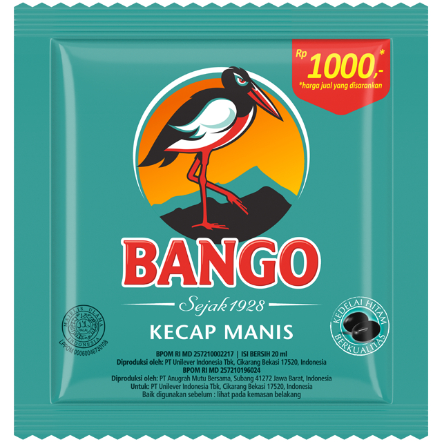 

BANGO Kecap manis 20 ml 1 Renceng ISI 6