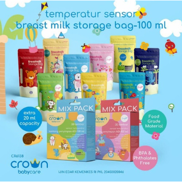 PROMO MURAH KANTONG ASI Breastmilk Storage THERMO SENSOR Kantong Asi Double Zipper BPA FREE