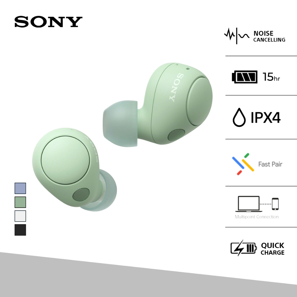 Sony Noise Cancelling Truly Wireless WF-C700N - Green