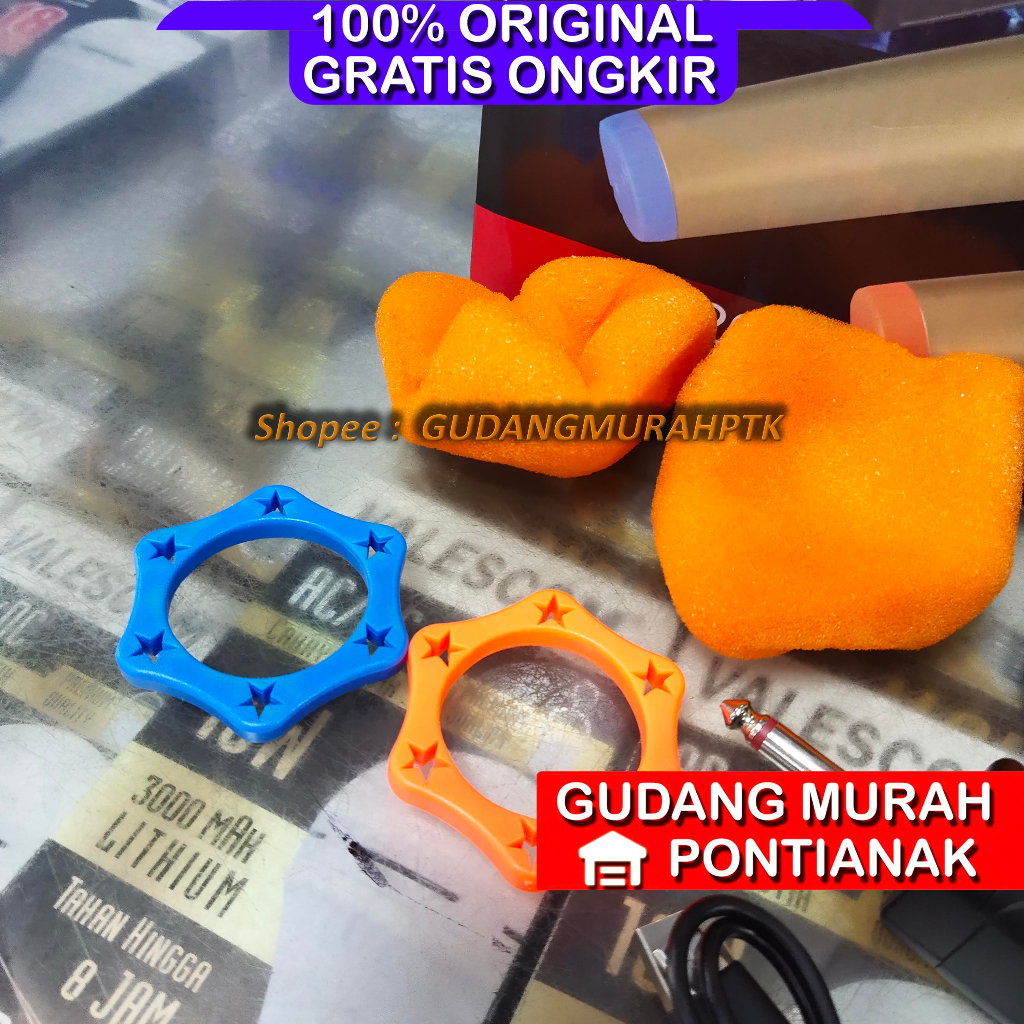 MIC WIRELESS BLACK SPIDER WM 20 ORIGINAL MICROPHONE BLACKSPIDER WM20 CHARGE