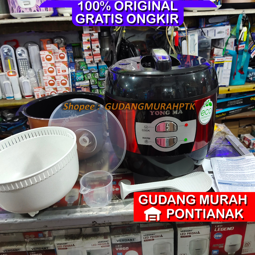 RICE COOKER YONG MA [2 LITER] 100% ORI MAGIC COM Penanak nasi penhangat menghangatkan warm SMC7033 / YMC 7033 / SM 703 Original asli mantap dan awet