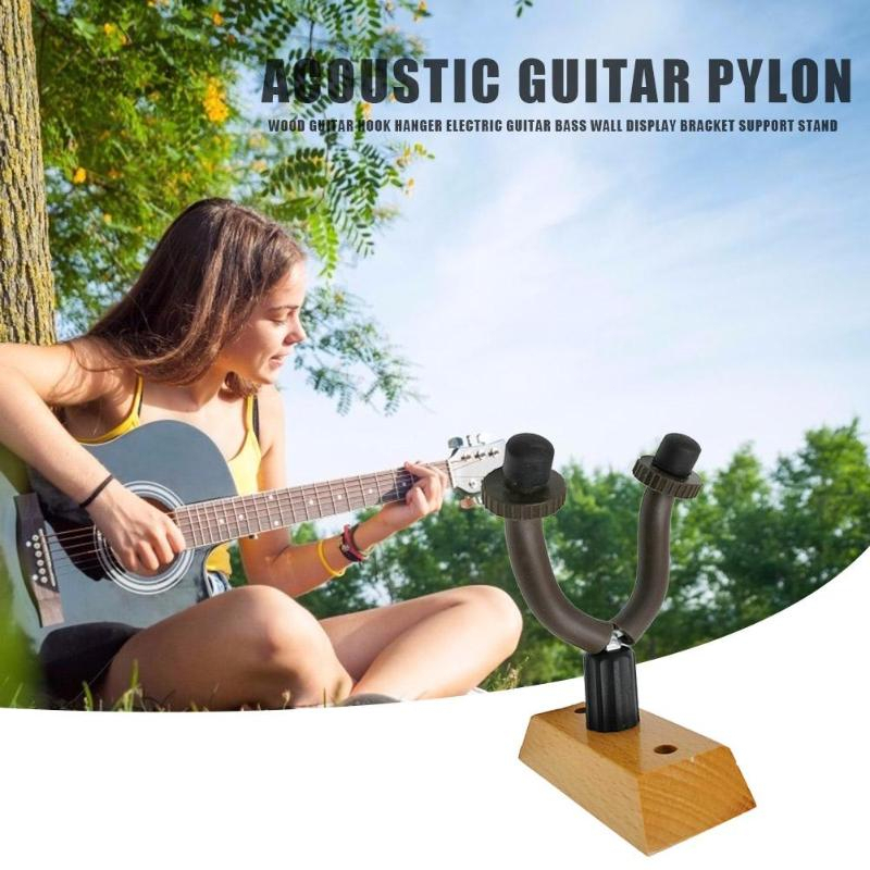 Gantungan Gitar Bracket Gitar Hook Wooden Tembok Kuat Wall Guitar Mount