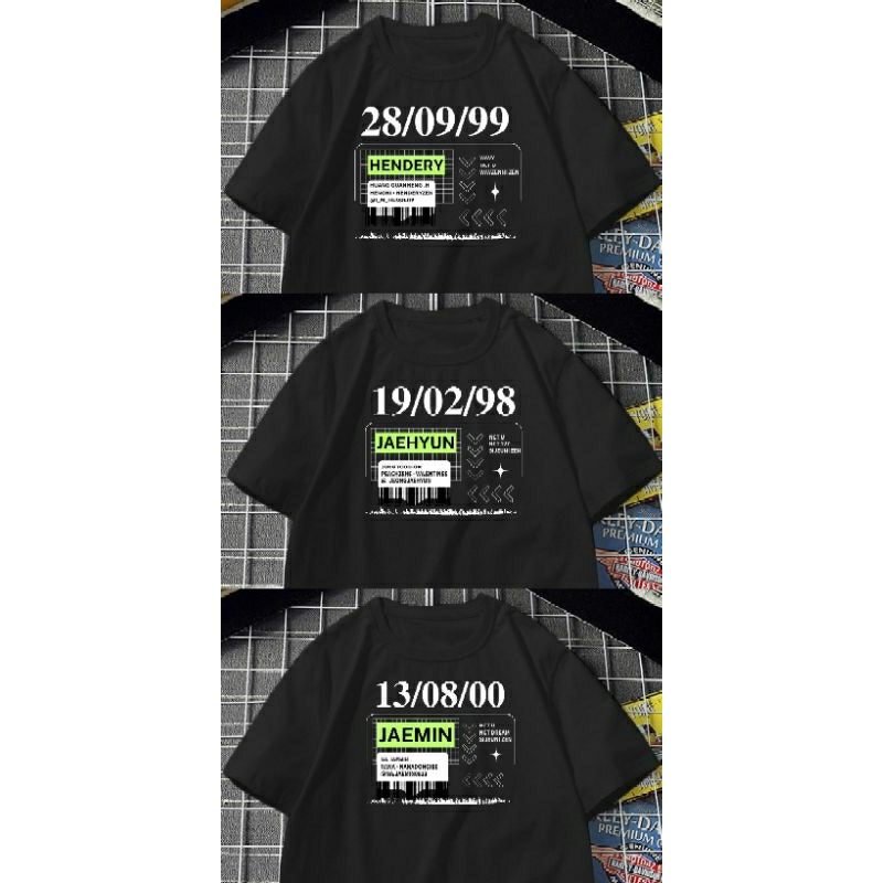 T-SHIRT MODE BIRTHDAY NCT127 TAEIL JOHHNY TAEYEONG YUTA DOYOUNG JAEHYUN JUNGWOO MARK HAECHAN NCTZEN 