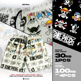 KHUSUS GROSIR Celana Pendek Boxser katun grosir murah Kolor anime cotton cvc special edition one piece