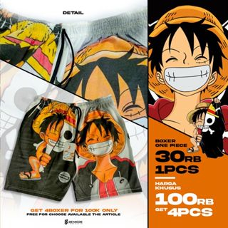 KHUSUS GROSIR Celana Pendek Boxser katun grosir murah Kolor anime cotton cvc special edition one piece