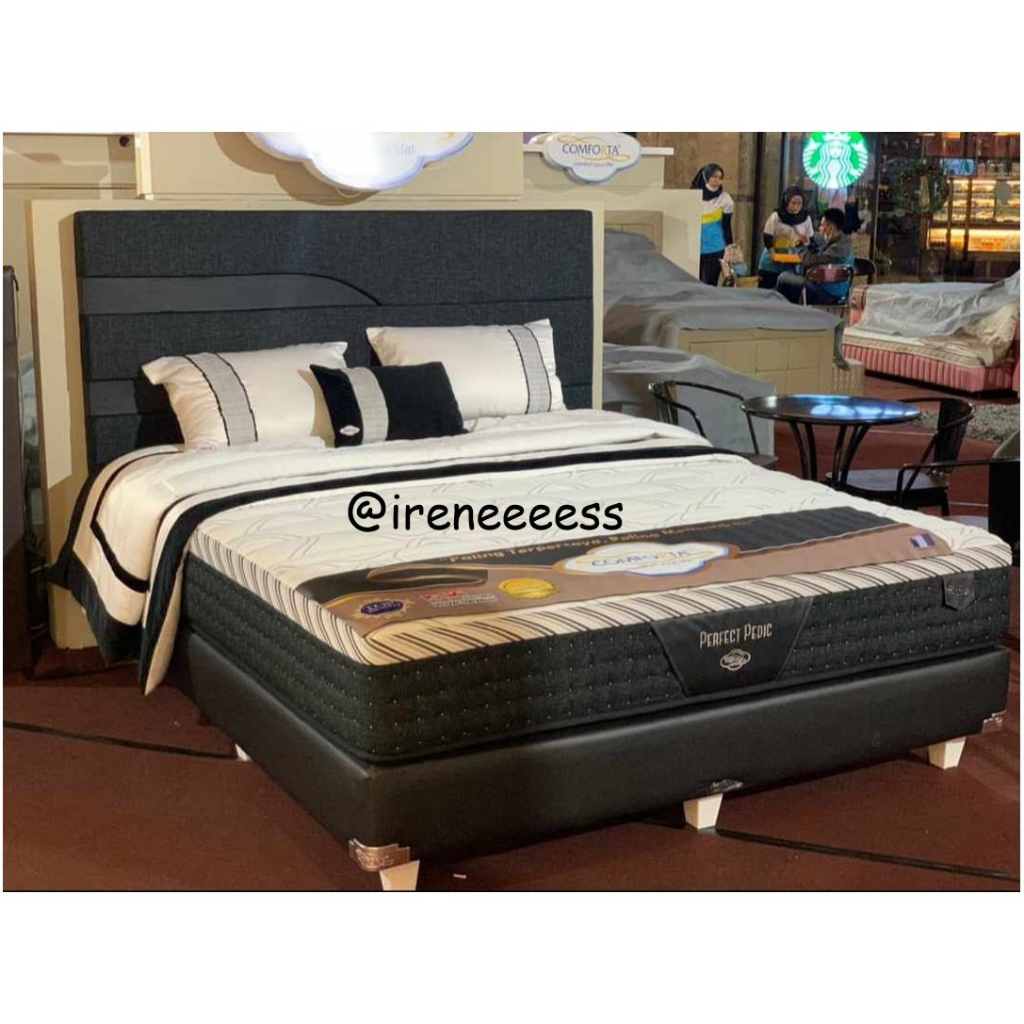 COMFORTA PERFECT PEDIC KASUR SPRING BED TIPE KERAS COCOK UNTUK TULANG BELAKANG ORTHOPEDIC