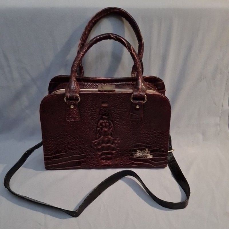 TAS SELEMPANG HER*_MS CROCODILE SKIN MOTIF PRELOVED