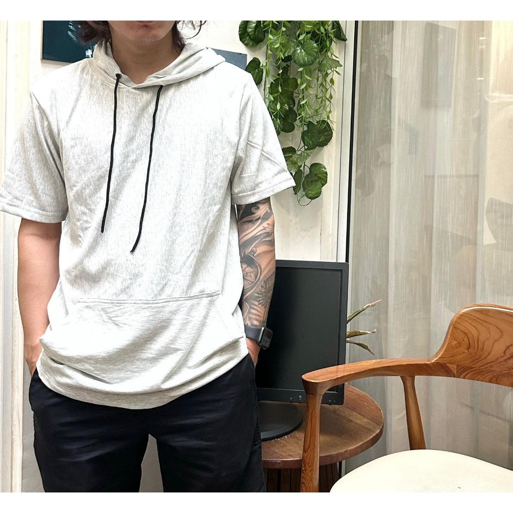 kaos distro pria hoodie polos babyterry allsize ld104cm