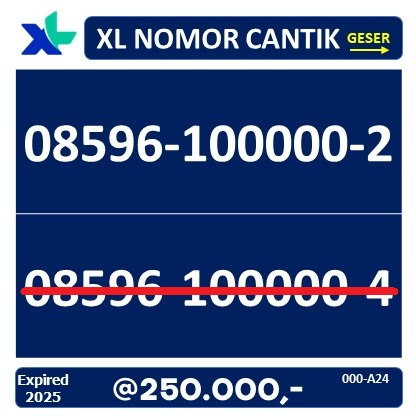 NOMOR XL PERDANA XL SUPER SUPER CANTIK