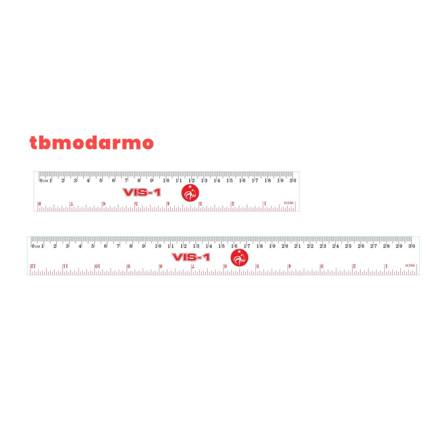 Tbmo VIS-1 Penggaris Acrylic 20CM