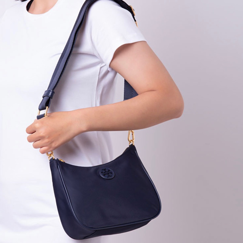 TORY BURCH TB Nylon Web Convertible Crossbody Bag