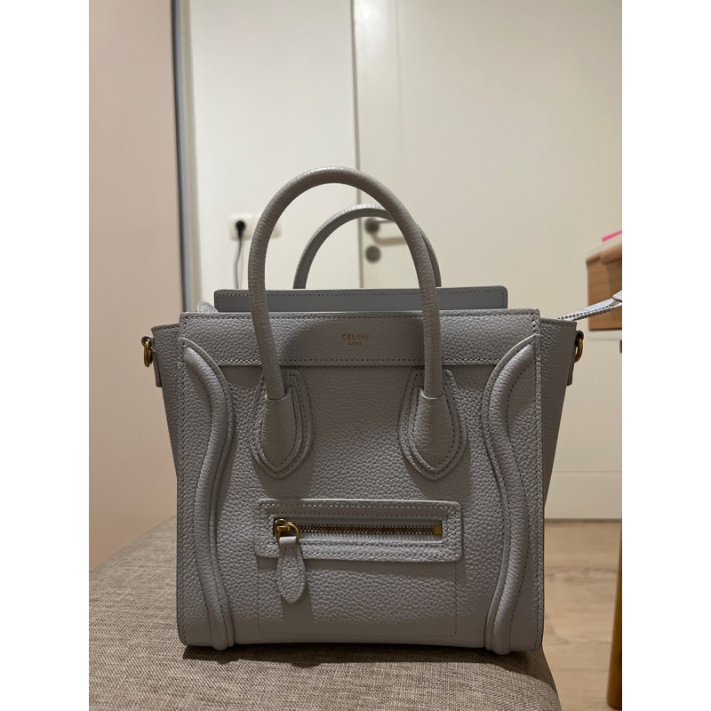 PRELOVED Celine Nano Luggage Pearl