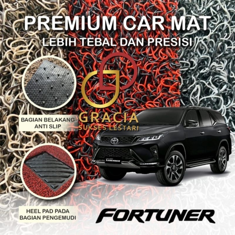 Karpet Mobil Premium Toyota Fortuner VRZ Mie Bihun 2 Warna