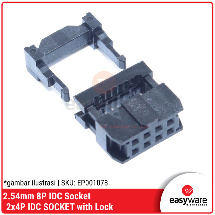 8P IDC SOCKET 2x4P IDC SOCKET FEMALE 8 PIN IDC KONEKTOR SOKET IDC