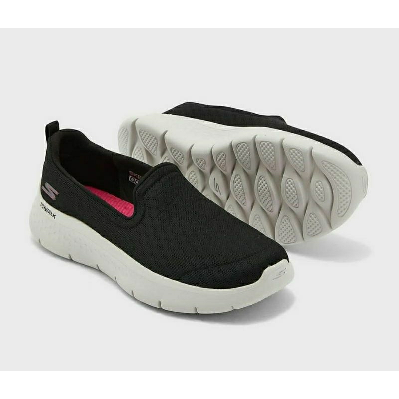 SKECHERS GO WALK FLEX OCEAN WIND BLACK WOMEN SIZE 37.5 ONLY ORIGINAL BY SPORT STATION