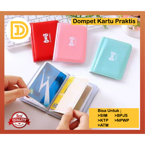 Dompet Kartu Pria Wanita Kulit Kecil Import Credit Card Holder Simple Elegan