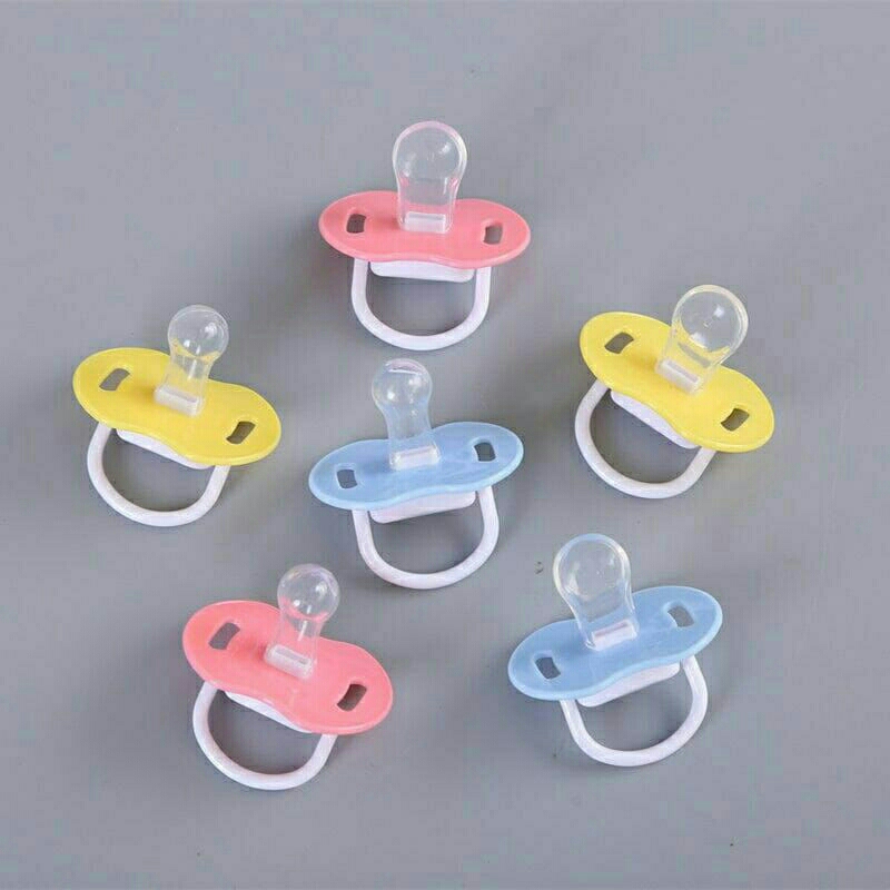 Dot Empeng Bayi Silikon Gepeng Bulat