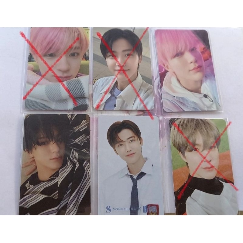 wts want to sell jeno 4x6 photo set glitch mode fullset, jeno boring, jaemin somethinc